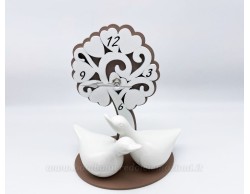 Bomboniera Matrimonio Mariella Martini orologio albero della vita anatre