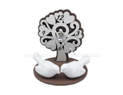 Bomboniera Matrimonio Mariella Martini orologio uccellini albero della vita