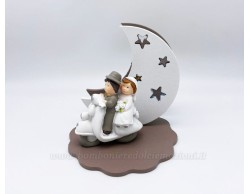 Bomboniera Matrimonio Mariella Martini luna sposi con vespa led