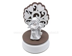 Bomboniera Matrimonio Mariella Martini carillon angioletto con alb. della vita assortito in 3 pezzi