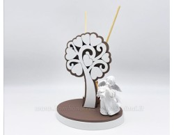 Bomboniera Prima Comunione Mariella Martini profumatore angioletto con trombetta e alb. della vita assortito in 3 modelli