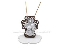 Bomboniera Prima Comunione Mariella Martini profumatore croce sacra famiglia