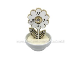 Bomboniera Prima Comunione Mariella Martini orologio fiore panna