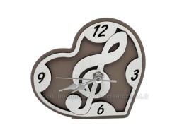 Bomboniera Matrimonio Mariella Martini orologio cuore con chiave di violino piccolo