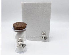 Bomboniera Matrimonio Mariella Martini vangelo con ampolla porta confetti