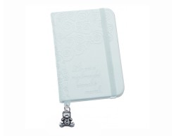 Bomboniera Battesimo Tabor agendina blocco note appunti con ciondolo Orso