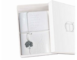 Bomboniera prima comunione Tabor agendina blocco note con albero vita