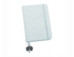 Bomboniera prima comunione Tabor agendina blocco note appunti con  ciondolo albero vita