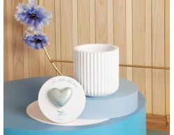 Bomboniera Comunione Battesimo Cresima Claraluna scatola   azzurra