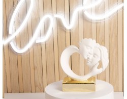 Bomboniera Matrimonio  Claraluna coppia innamorati base oro piccola