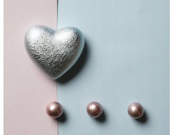 Magnete cuore  azzurro  opaco claraluna