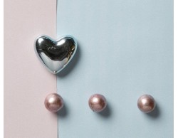 Magnete cuore azzurro lucido claraluna