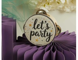 Bomboniera Claraluna Tamburello Decorativo Let's Party Stelle Oro