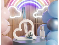 Bomboniera Comunione  Battesimo Cresima Claraluna clessidra con sabbia azzurra grande