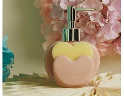 Bomboniera Matrimonio Claraluna 2026 Dispenser Sapone rosa con Spugna