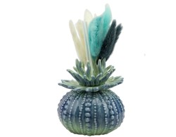 Bomboniera Matrimonio Harmony profumatore anemone tondo blue porcellana