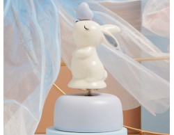 Bomboniera Nascita Battesimo Claraluna Carillon Coniglietto azzurro 2025