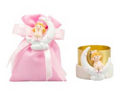 Sacchetto harmony 2024 con magnete resina bimba girl su luna assortito in 2 modelli