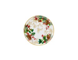 Piatto Rotondo in Porcellana 30 cm - Decorazione Natalizia Elegante