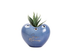 Bomboniera Matrimonio harmony PORTA PIANTINA CUORE PORCELLANA 4 COLORI ASSORTITI CON PIANTA INCLUSA su Bomboniere Dolci Emozioni