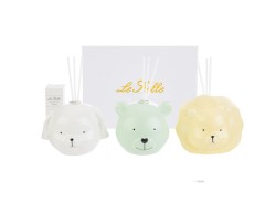 Bomboniera Battesimo Cresima Comunione Le Stelle profumatore animaletti assortiti in 3 modelli