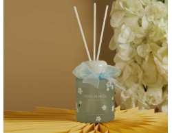 Bomboniera Claraluna 2026 Diffusore Azzurro con Decoro Fiori 120ML