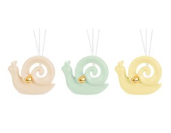 Bomboniera Battesimo Cresima Comunione Le Stelle PROFUMATORE LUMACA PORCELLANA assORTITO IN 3 COLORI