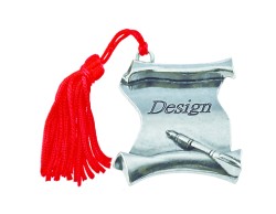 Bomboniera Laurea pergamena Desing con Nappina Rossa