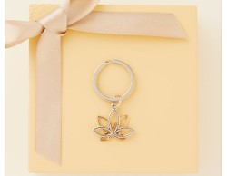 Portachiavi Fiore di loto  anello claraluna