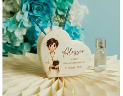 Bomboniera Claraluna 2026 Prima Comunione Diffusore Maschietto Personalizzabile con Nome e Data