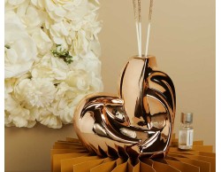 Bomboniera Matrimonio Claraluna 2026 Diffusore Cuore Grande Claraluna Oro Rosa