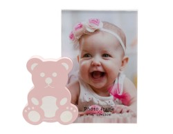 Bomboniera Nascita Battesimo Harmony orsetto girl legno porta foto