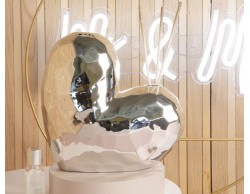 Bomboniera Matrimonio Claraluna  diffusore cuore silver grande