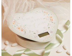 Bilancia Cuore Claraluna con Decoro Floreale Verde