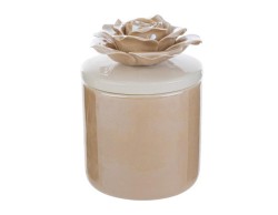 bomboniera matrimonio le stelle Candela in Scatola di Porcellana Beige