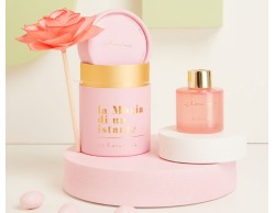 Bomboniera Matrimonio Claraluna diffusore piccolo rosa con fiore
