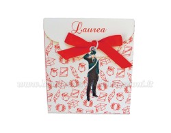 Bomboniera concorso carabiniere uomo - Ciondolo in bagno argento Smaltato con Scatola