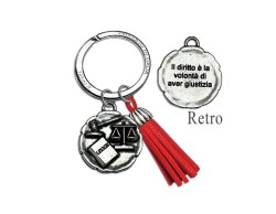 Bomboniera laurea giurisprudenza portachiavi giurisprudenza con scatola