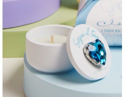 Bomboniera Claraluna Scatolina scatolina azzurra cuore azzurro