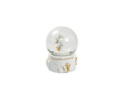 Bomboniera harmony SFERA DI NEVE BIMBA COMUNIONE GOLD CON BOX E SACCHETTO