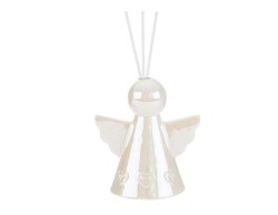 Bomboniera Profumatore Angelo in Porcellana Bianco Perlato con Astucci