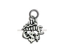 Bomboniera Laurea Ciondolo economia in Metallo Argentato - Bomboniera Made in Italy