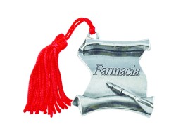 Bomboniera Laurea pergamena Farmacia con Nappina Rossa