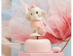 Bomboniera Nascita Battesimo Claraluna Carillon elefante rosa 2025