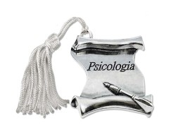 Bomboniera Laurea pergamena Psicologia con Nappina Bianca