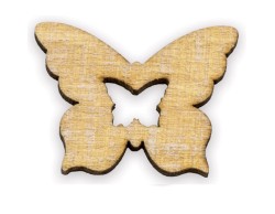 Farfalla traforata applicazione legno