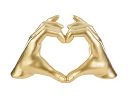 Bomboniera Matrimonio Le Stelle  Cuore mani resina colore oro grande