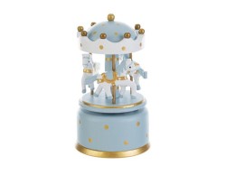 Bomboniera battesimo le stelle Carillon in Legno a Giostrina Celeste con Shopper