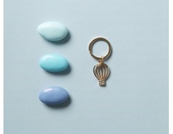 Portachiavi oro mongolfiera piccolo