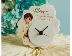 Bomboniera Claraluna 2026 Orologio Prima Comunione Maschietto Personalizzabile con Nome e Data